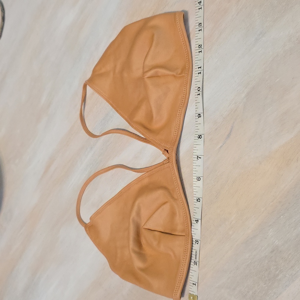 NWOT SKIMS Wet Jersey Triangle Bralette Ochre 2XL
